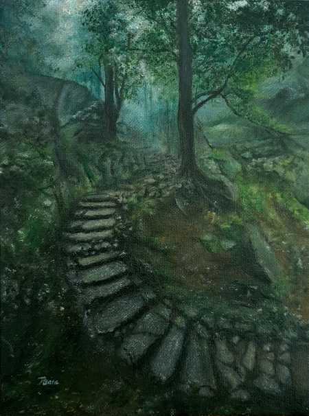 Therapy in Forest, 18x24